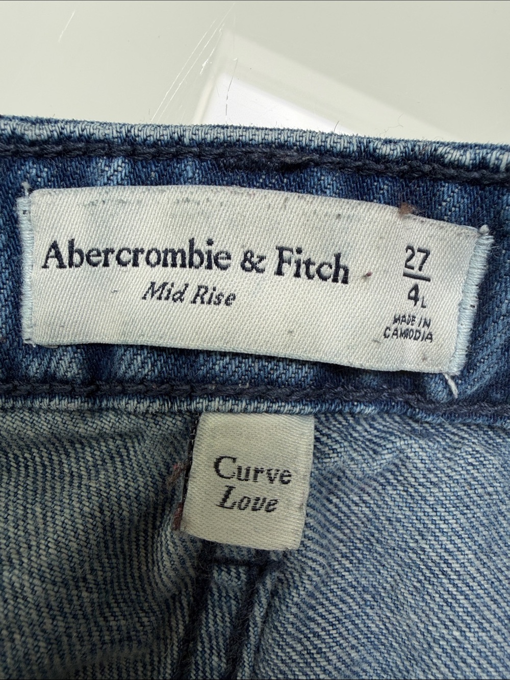 Abercrombie & Fitch Mid-rise Curve Love Wide-Leg Denim Jeans - Picture 8 of 8